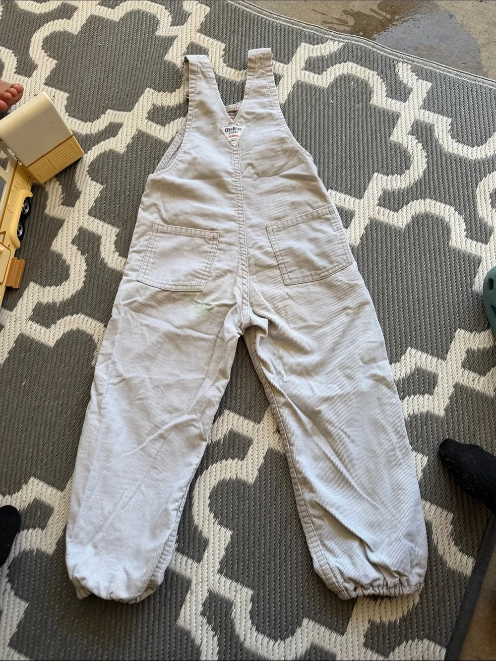 OshKosh B'gosh Light Gray Cord Overalls for Kids